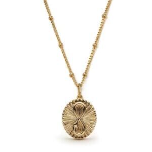 With Love Darling, Infinity Medallion Necklace, NWT